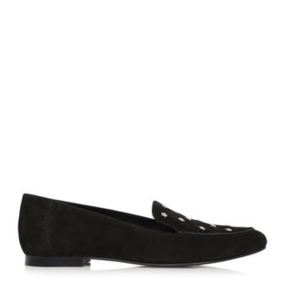⬇️ Long Tall Sally Maeve Star Suede Loafers - Picture 2 of 7
